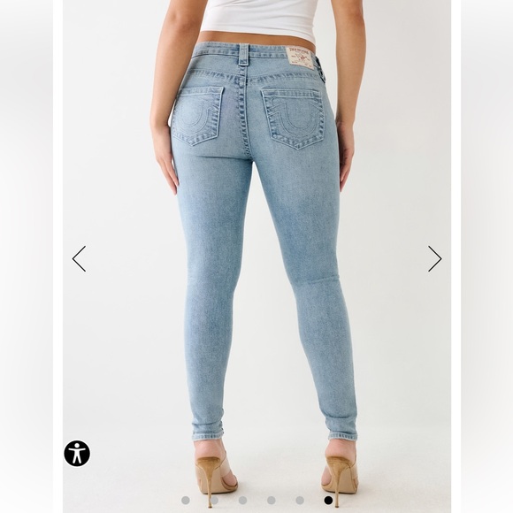 True Religion Jennie Curvy Mid Rise Super Skinny - Picture 1 of 12